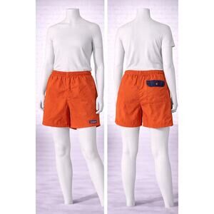 Patagonia Men’s Orange Board Shorts – Quick-Dry Recycled Nylon Trunks, Sz XL